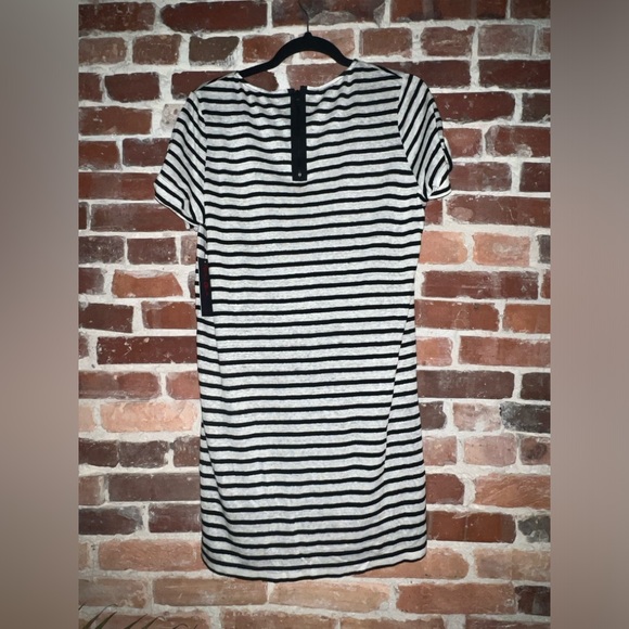 Alice and Olivia Women’s Mini Shirtdress Linen Blend Stripes size MD - Picture 3 of 9